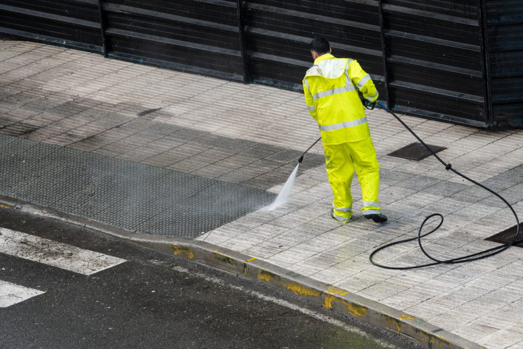 American Fork Power Washing Sidewalks