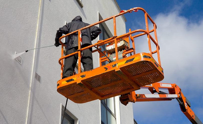 Municipal Building Power Washing 1